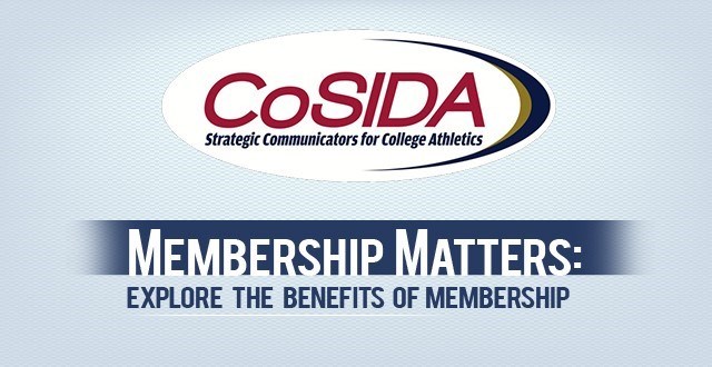 CoSIDA Membership Information: Looking Ahead to Changes in 2016-17